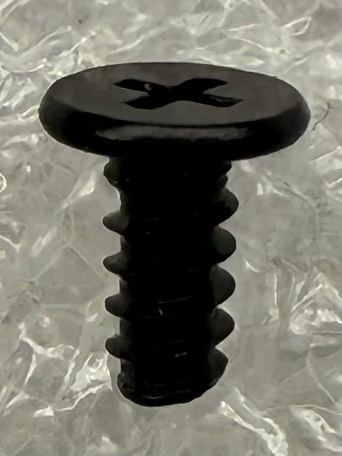 평 T M1.4×4.5mm 블랙 평머리 블랙 마이크로 스크류 - M1.4x4.5mm SWCH18A 탄소강