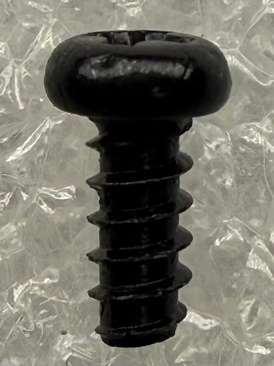 PH T M4×6mm 블랙 팬헤드 블랙 마이크로 스크류 - M4x6mm SWCH10A 탄소강